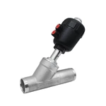 Double Acting Plastic Pneumatic Angle Seat Valve