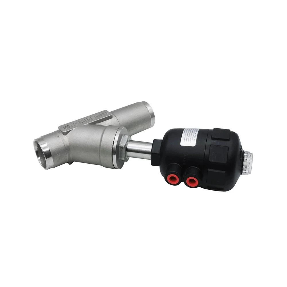 Double Acting Plastic Pneumatic Angle Seat Valve