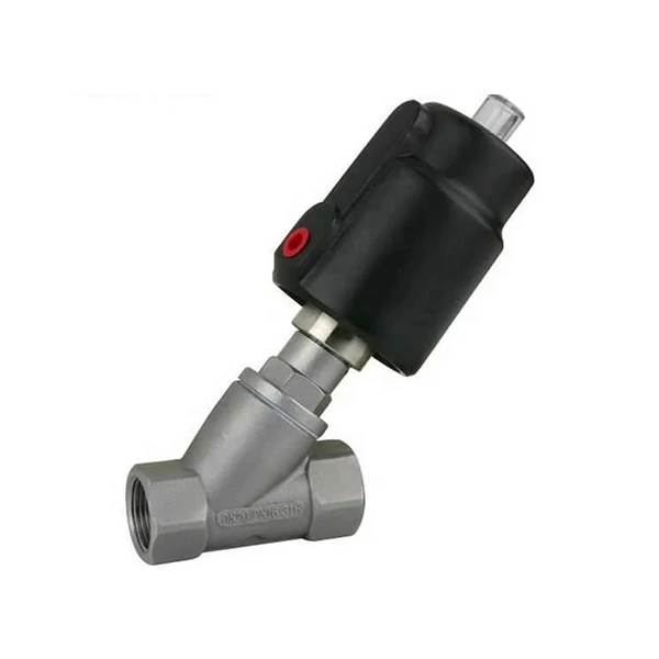 Single Acting Plastic Pneumatic Angle Seat Valve