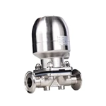 Sanitary Diaphragm Valve With Stainless Steel Pneumatic Actuator