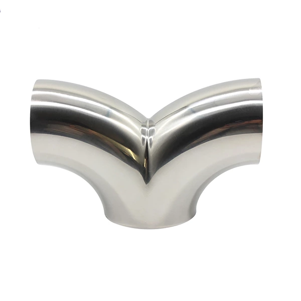 Sanitary Stainless Steel 90 Degree Double Elbow