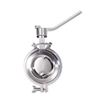 Sanitary Stainless Steel Manual Quick Release Powder Butterfly Valve