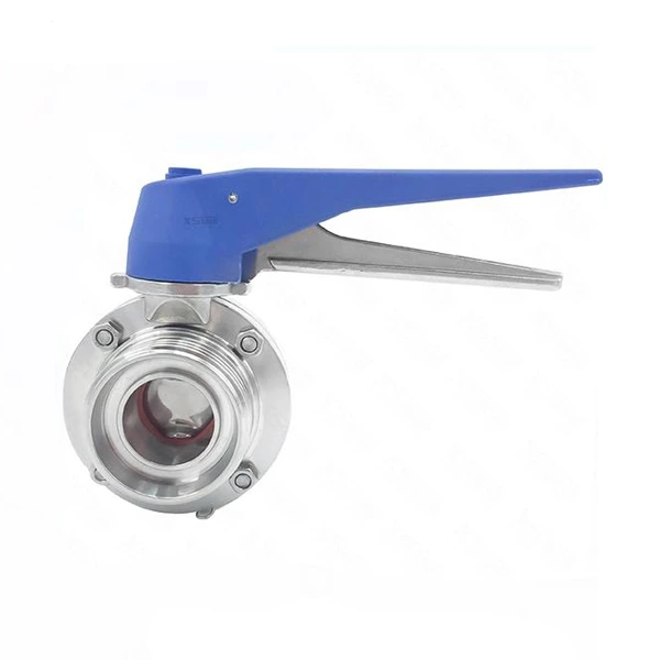 Sanitary Stainless Steel Manual Butterfly Valve With Plastic Handle