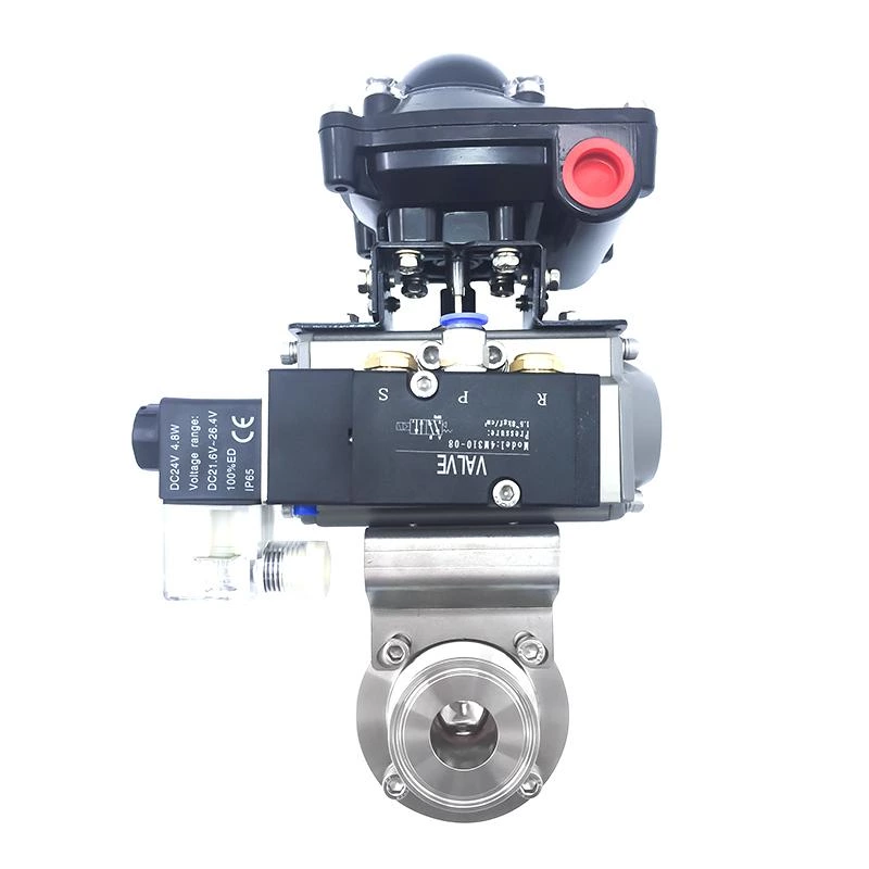 Sanitary Stainless Steel Electric Butterfly Valve