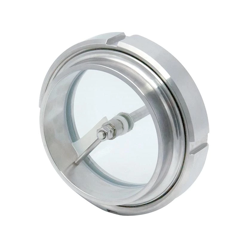 Sanitary Stainless Steel Sight Glass With Wiper