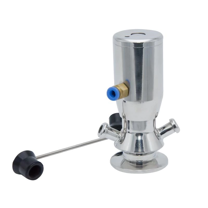 Stainless Steel Sanitary Aseptic Pneumatic Sampling Plug Valve