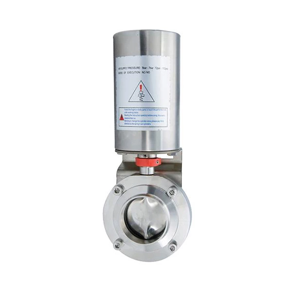 Sanitary Stainless Steel Pneumatic Butterfly Valve