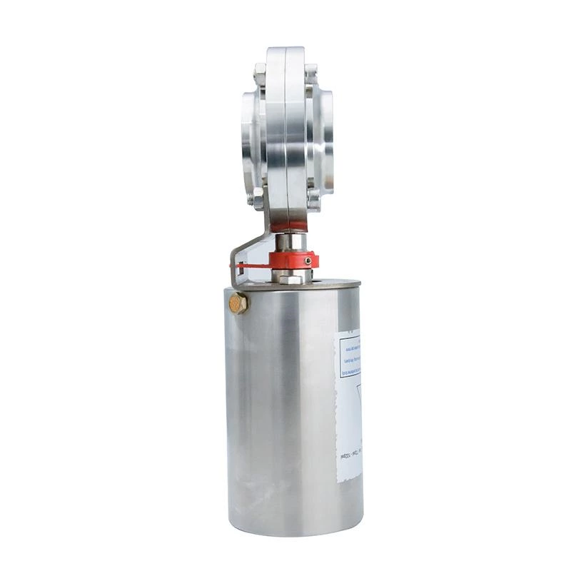 Sanitary Stainless Steel Pneumatic Butterfly Valve