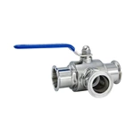 Sanitary Stainless Steel T-Type Three-Way Ball Valve