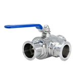 Sanitary Stainless Steel T-Type Three-Way Ball Valve