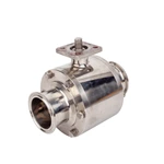 Stainless Steel Sanitary Full-Bore Non-Retention Ball Valve