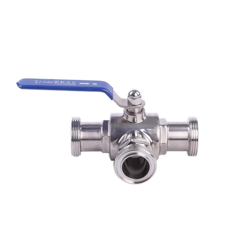 Sanitary Stainless Steel L-Type Three-Way Ball Valve