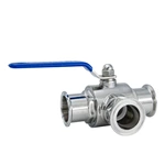 Sanitary Stainless Steel L-Type Three-Way Ball Valve