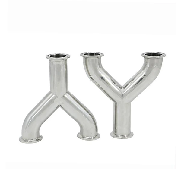 Sanitary Stainless Steel 45 Degree Elbow Y-Type Tee