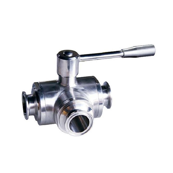 Sanitary Stainless Steel Heavy Duty Three Way Quick Release Ball Valve