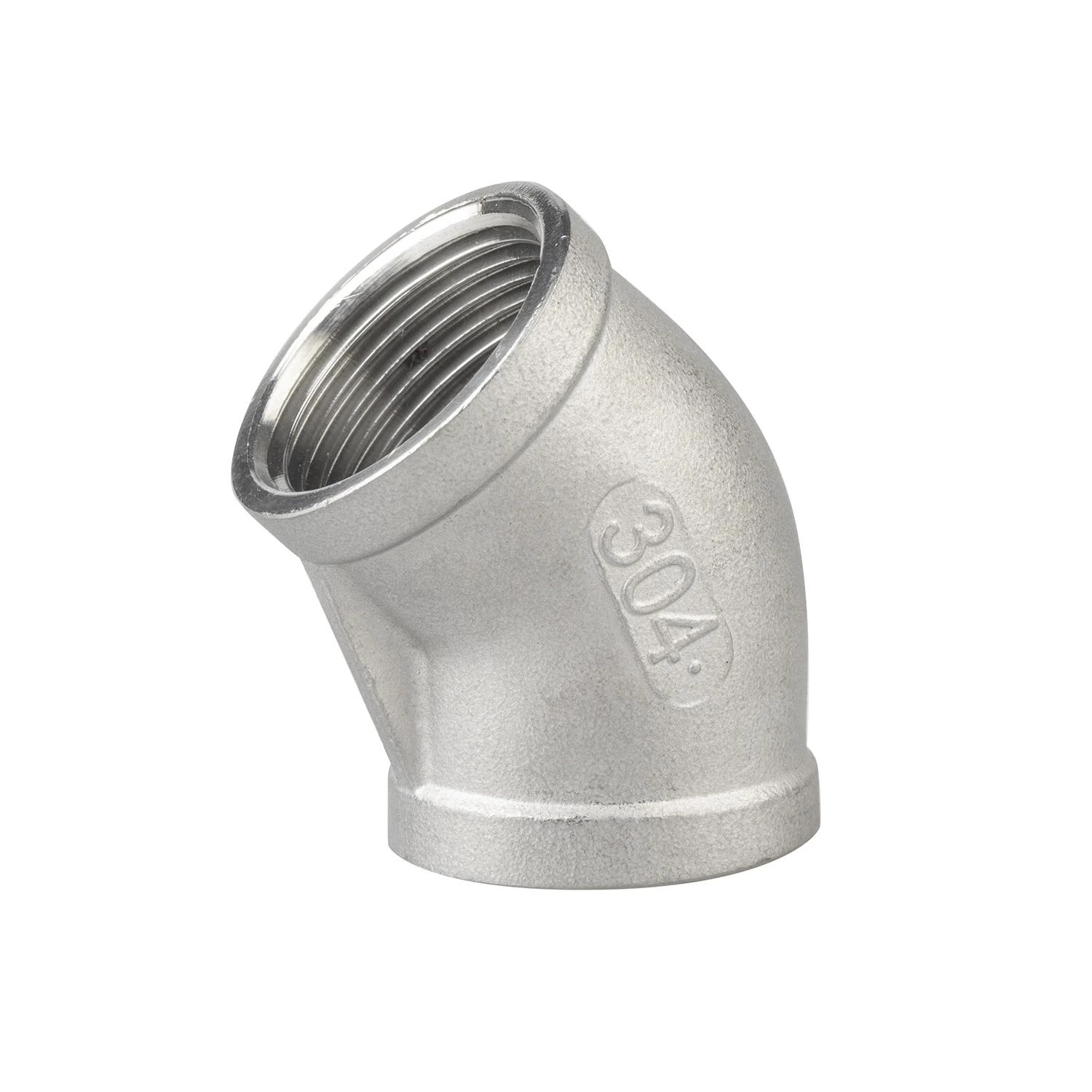 Stainless Steel NPT/BSPT Female/Male Thread 45 Degree Elbow