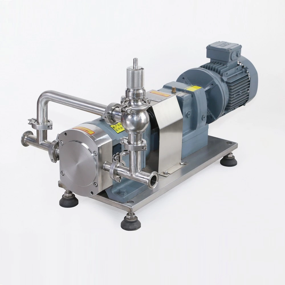 Rotary Lobe Pump With Gear Reducer